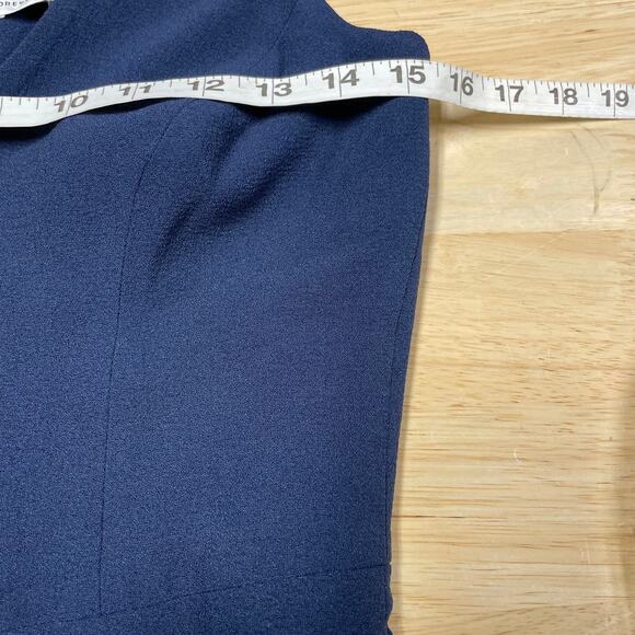 Dress The Population NWT Sandra Plunging V-Neck Sleeveless Crepe Gown Size S - Picture 5 of 9